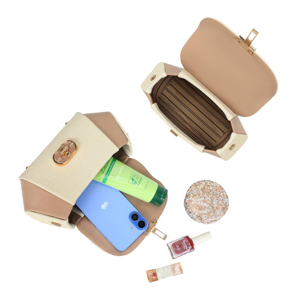 Sac Léa Gallantry - Petit Sac Structuré Effet Tissé