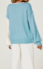 Pull décontracté colorblock