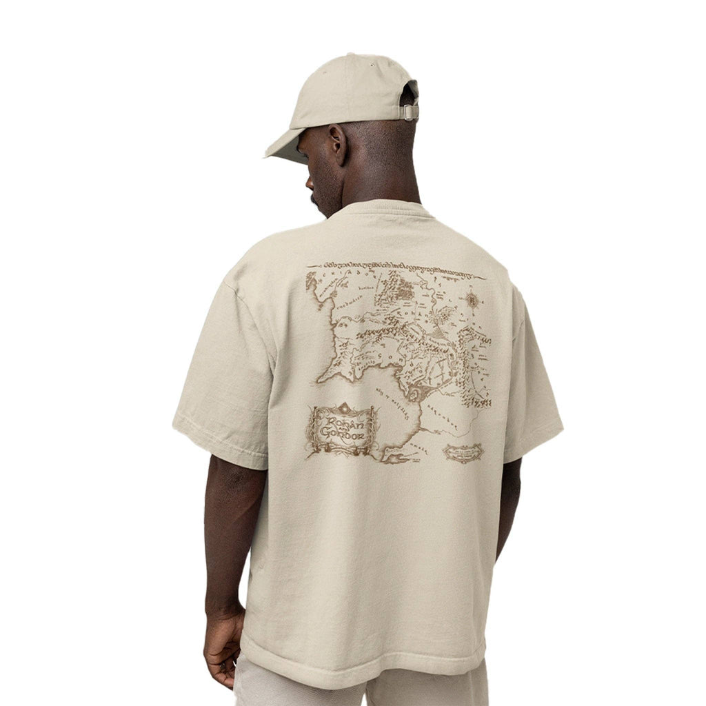 T-shirt Oversize Carte Seigneur des Anneaux