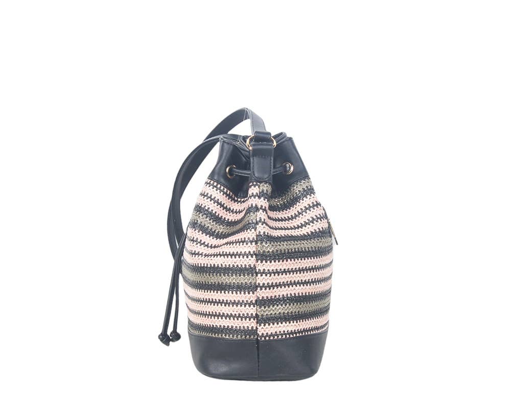 Sac Bandoulière Raphia Coloré Mia Larouge