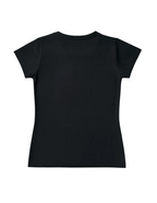 T-shirt  pour femme Rolling Stones avec logo langue usé