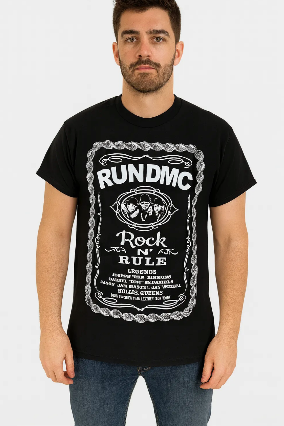 T-shirt homme Run DMC - Rock and Rule Whiskey