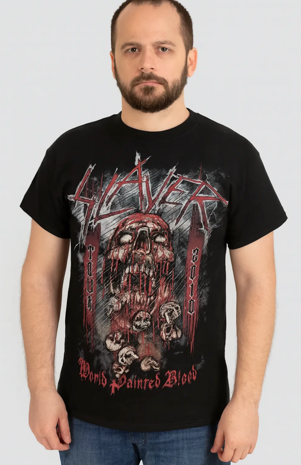 T-shirt homme Slayer « World Painted Blood » à motif intégral