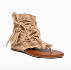 Sandales Bohème à Franges - Sandales Plates Perforées