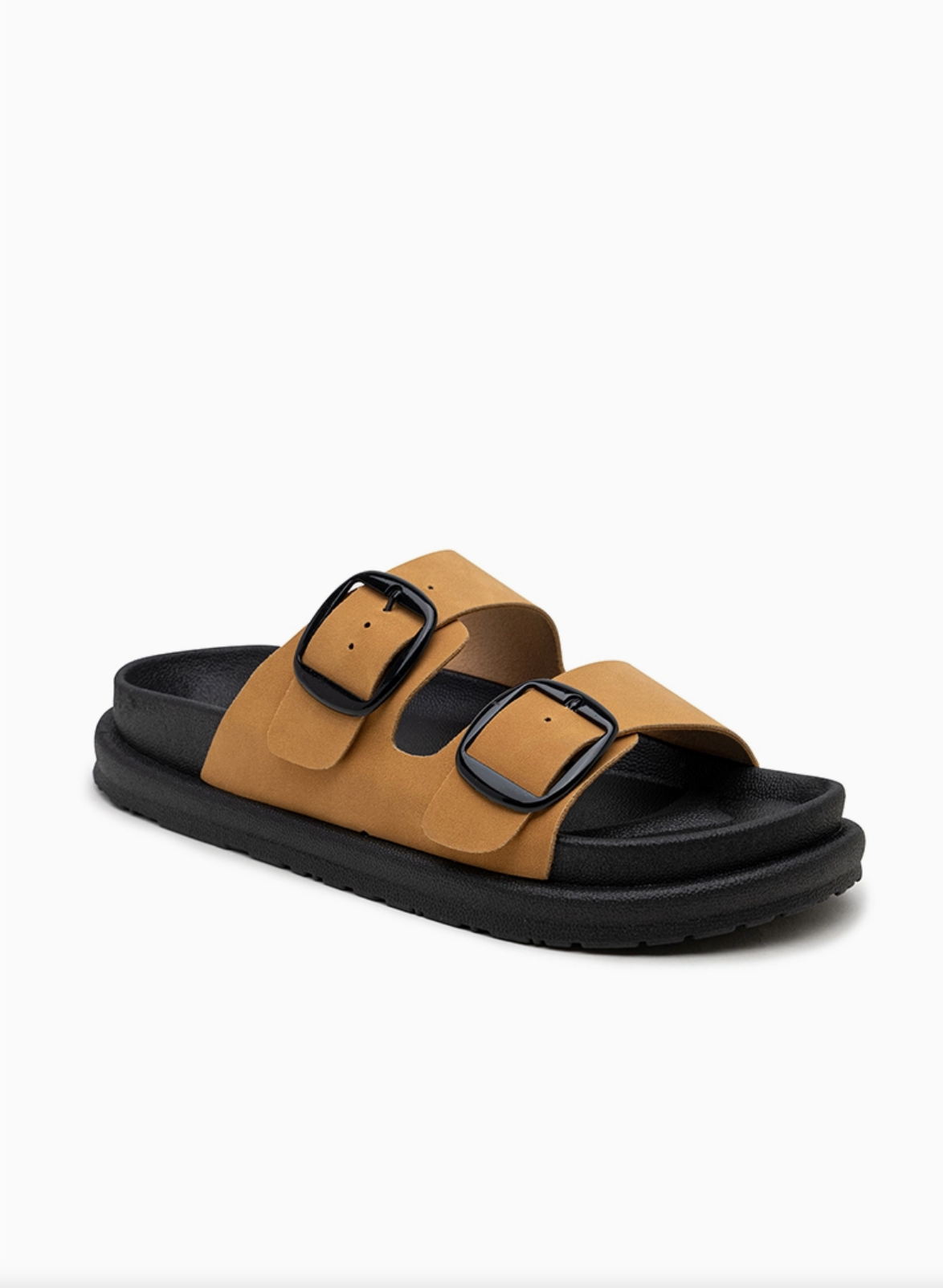 Sandales Plates Femme à Doubles Boucles - Confort Été Casual