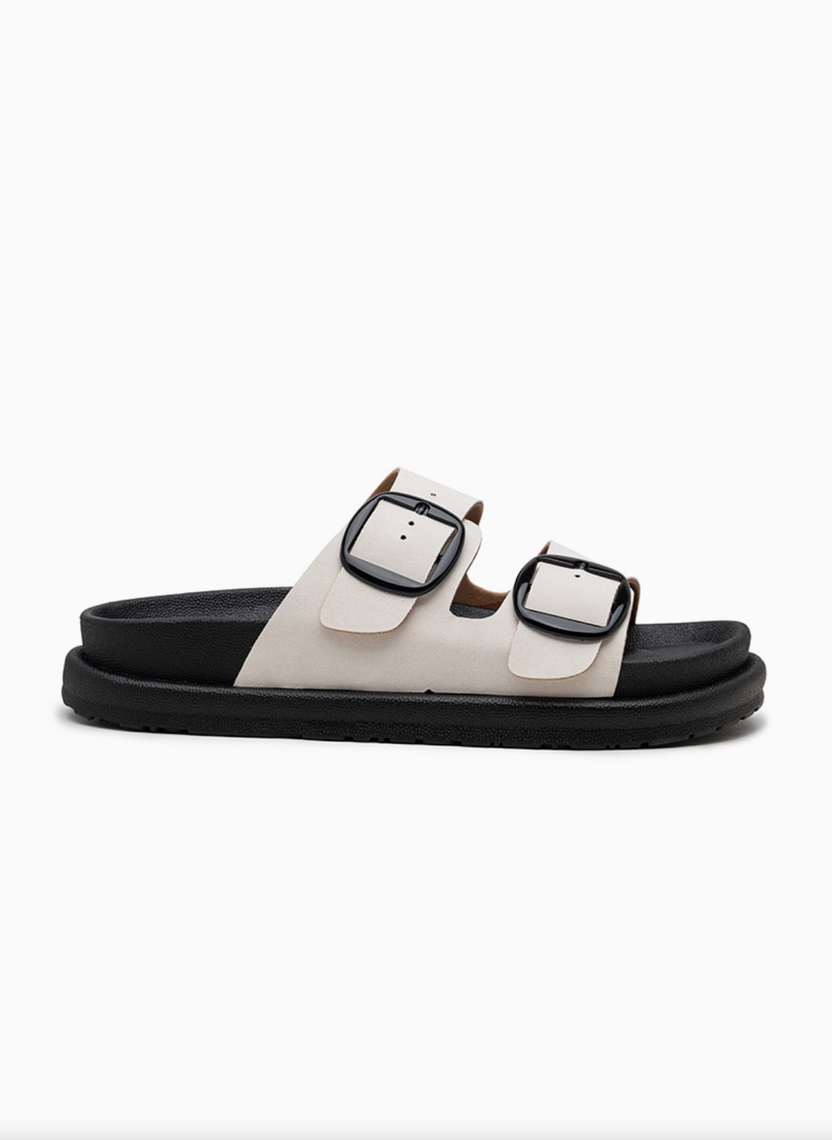 Sandales Plates Femme à Doubles Boucles - Confort Été Casual