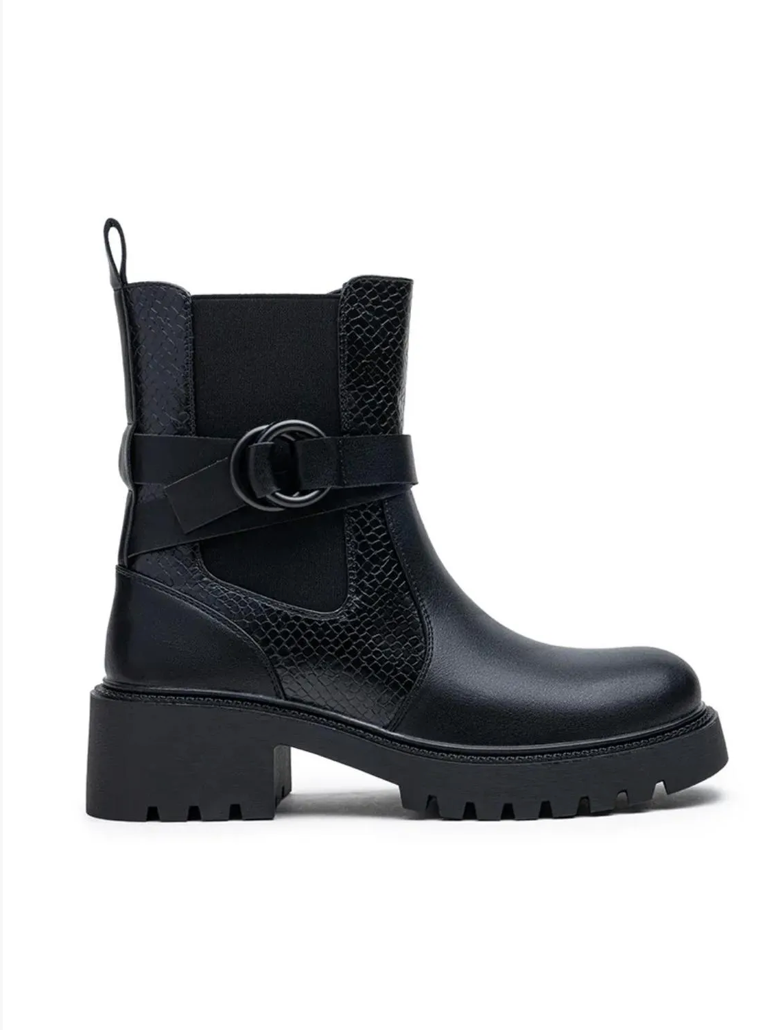 Bottines Chelsea Rock & Texture Reptile