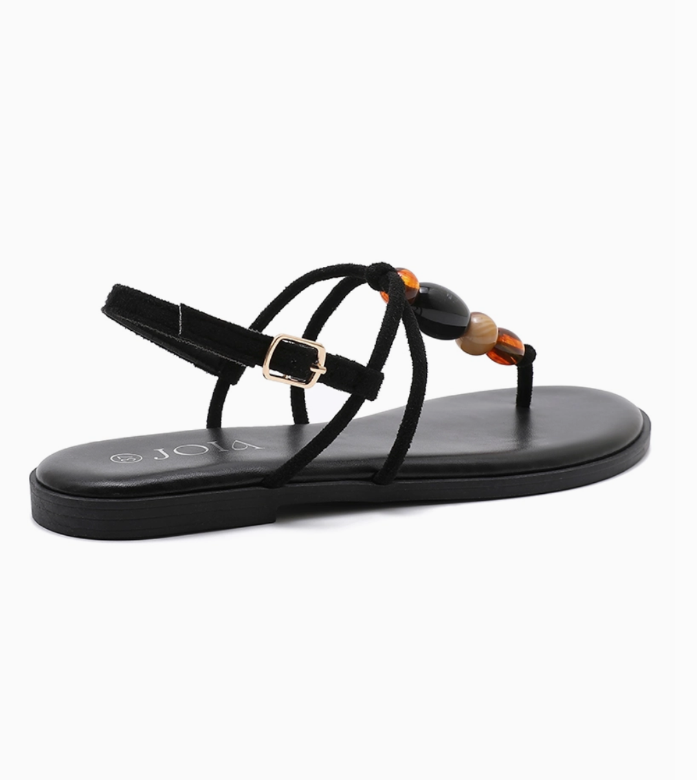 Claquette Brides & Perles Décoratives - Élégance Estivale