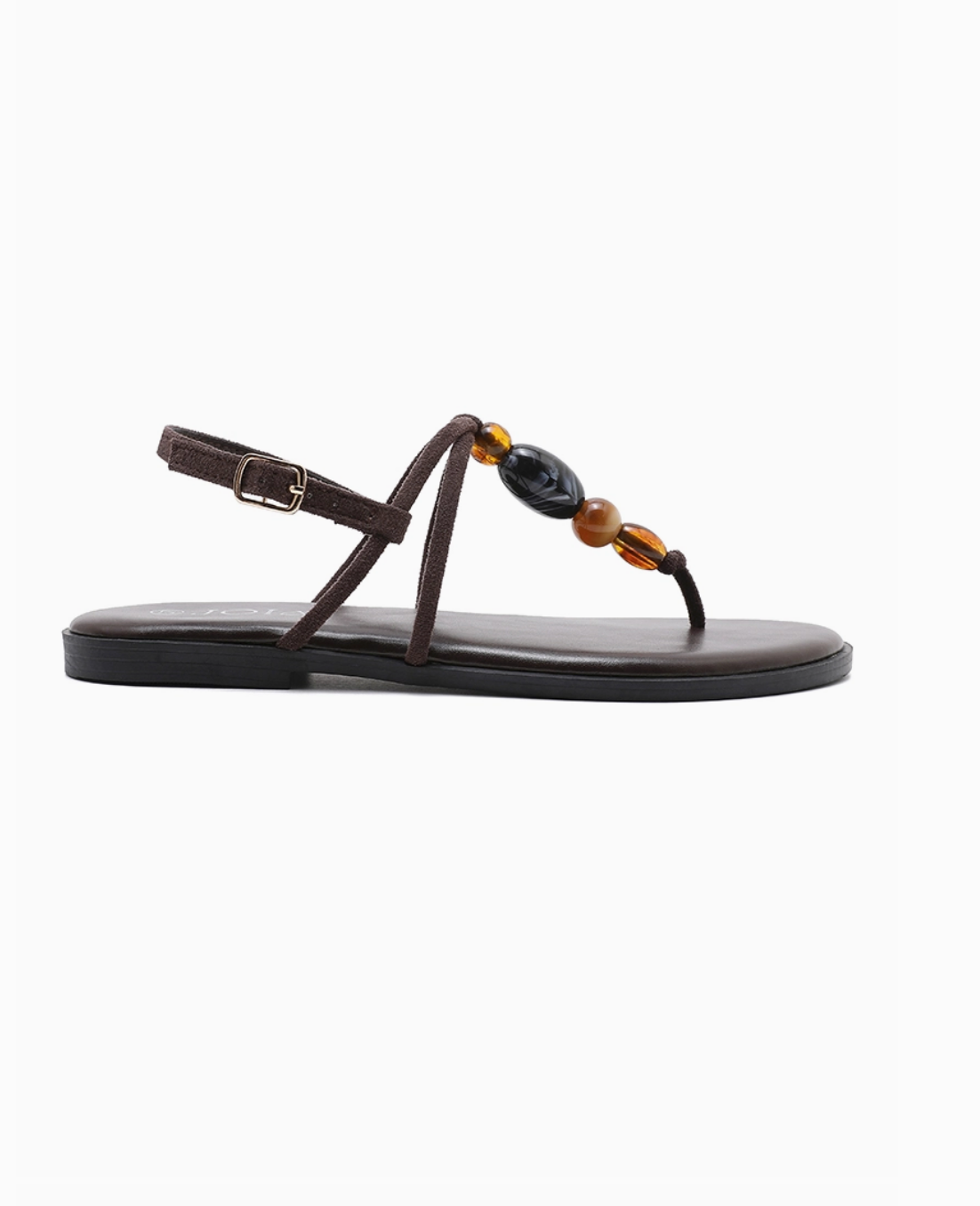 Claquette Brides & Perles Décoratives - Élégance Estivale