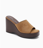 Mule Compensée Large Bride - Design Minimaliste