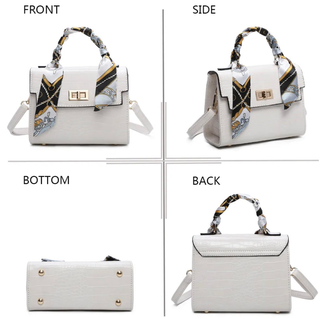 Sac Exotique Gallantry - Effet Croco Luxe