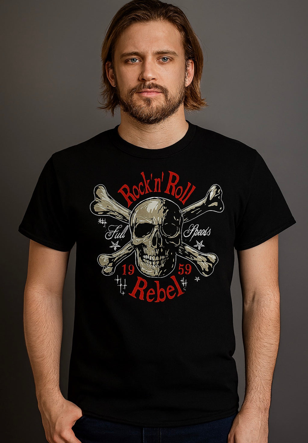 King Kerosin - T-shirt homme Rock N Roll Rebel