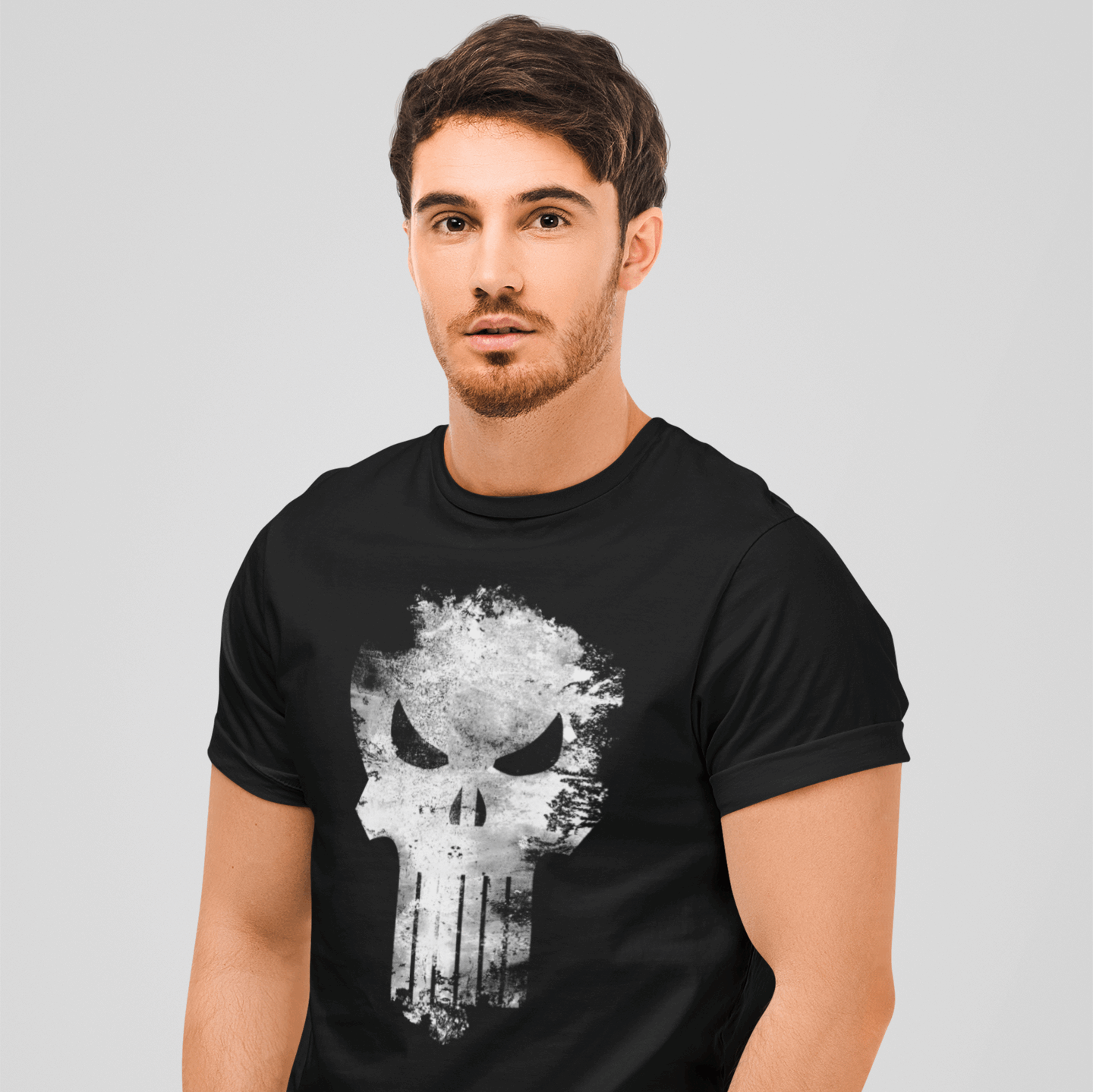 T-shirt Marvel The Punisher - Distress Skull