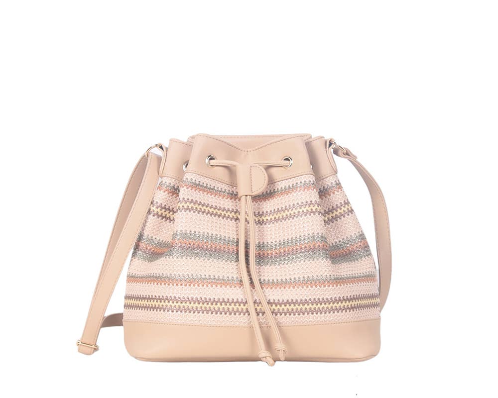 Sac Bandoulière Raphia Coloré Mia Larouge